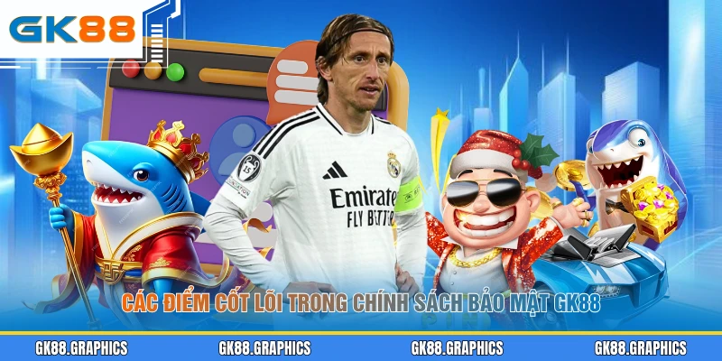 Các điểm cốt lõi trong chính sách bảo mật GK88