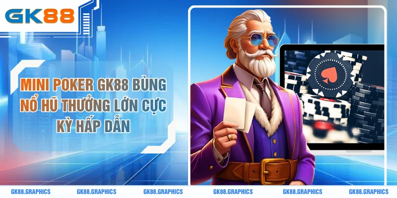 Mini Poker GK88 Bùng Nổ Hũ Thưởng Lớn Cực Kỳ Hấp Dẫn