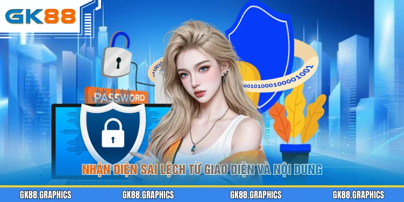 Nhận diện sai lệch từ giao diện và nội dung